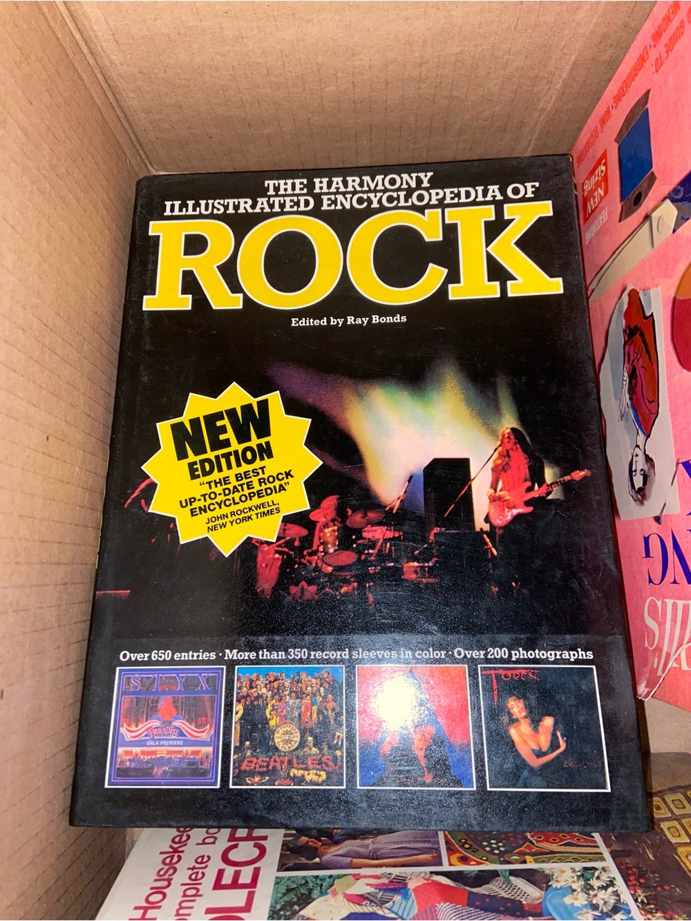 Vintage Harmony Illustrated Encyclopedia of Rock & Roll Music hardcover book
